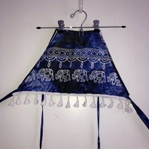 Elephant tribal bohemian halter crop top